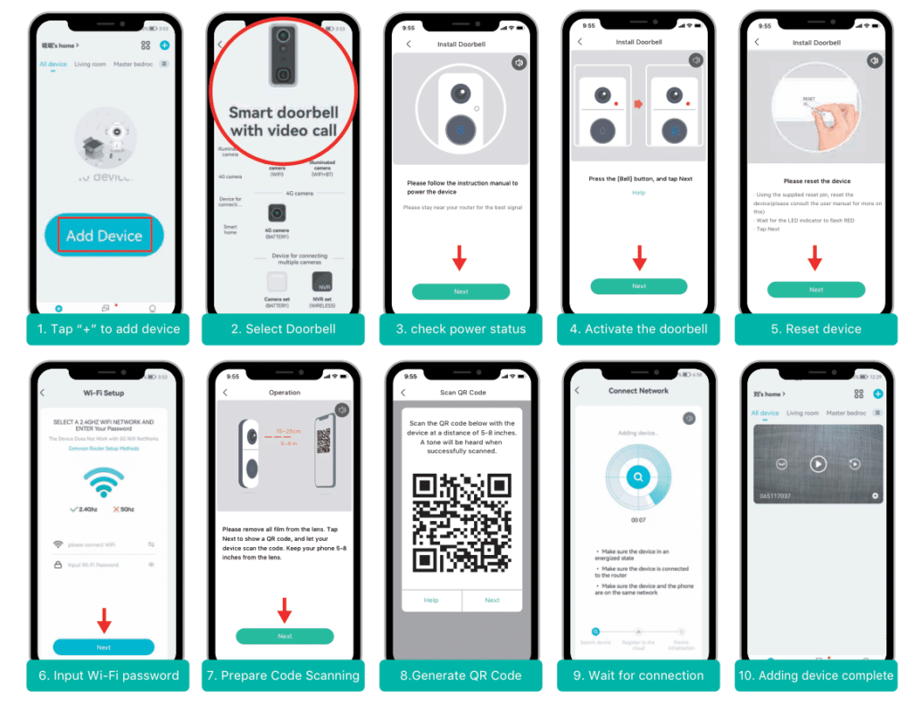 COCOCAM J7 Doorbell Camera User Guide 26 image 884
