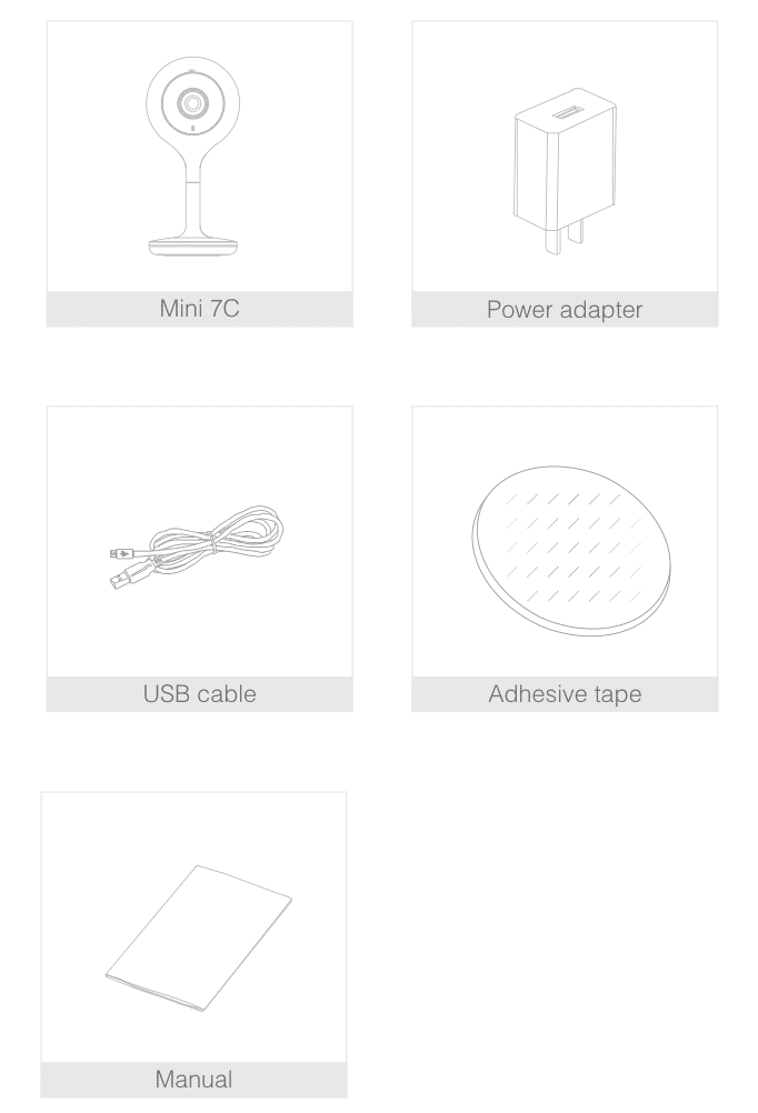 Indoor Fixed Camera Mini 7Q Quick Guide - CloudEdge.App